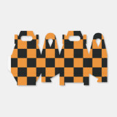 Halloween Checkers patroon Bedankdoosjes (Uitgevouwen)