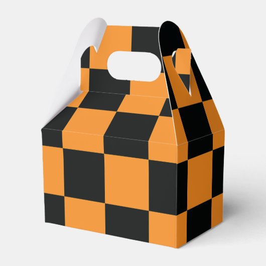 Halloween Checkers patroon Bedankdoosjes (Voorkant Zijde)