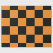 Halloween Checkers patroon Cadeaupapier (Vlak)