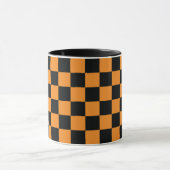 Halloween Checkers patroon Mok (Midden)