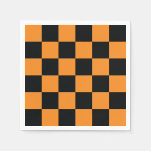 Halloween Checkers patroon Servet (Voorkant)