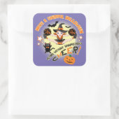 Halloween Cheerleader, Cheer Vierkante Sticker (Tas)