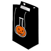 Halloween Chemie Pompoen Cadeautas (Voorkant Gekanteld)
