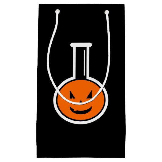 Halloween Chemie Pompoen Cadeautas (Voorkant)