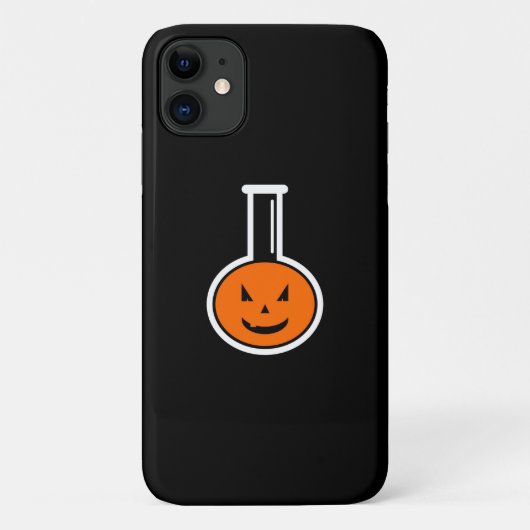 Halloween Chemistry Pumpkin iPhone 11 Hoesje (Achterkant)