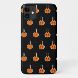 Halloween Chemistry Pumpkin Pattern iPhone 11 Hoes