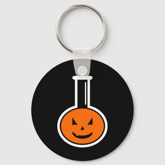 Halloween Chemistry Pumpkin Sleutelhanger (Voorkant)
