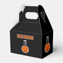 Halloween Chemistry Spooky Pumpkin Favor Box