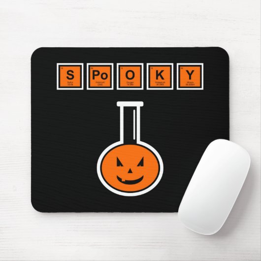 Halloween Chemistry Spooky Pumpkin Muismat (Met muis)