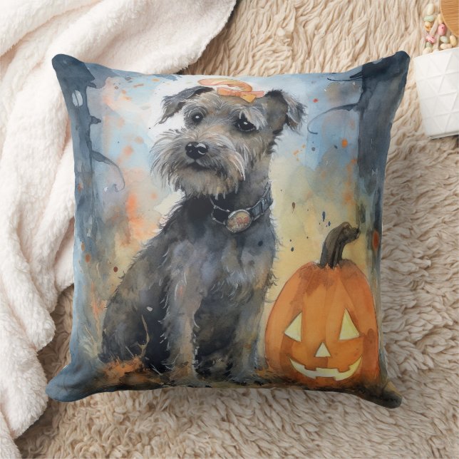 Halloween Chesapeake Bay Terrier met pompoenen Kussen (Deken)