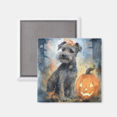Halloween Chesapeake Bay Terrier met pompoenen Magneet (Voorkant / Achterkant)