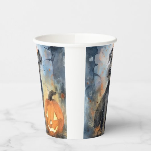 Halloween Chesapeake Bay Terrier met pompoenen Papieren Bekers (Links)