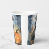 Halloween Chesapeake Bay Terrier met pompoenen Papieren Bekers (Rechts)