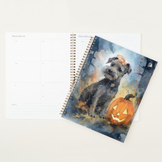 Halloween Chesapeake Bay Terrier met pompoenen Planner (Display)