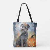 Halloween Chesapeake Bay Terrier met pompoenen Tote Bag (Achterkant)