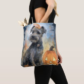 Halloween Chesapeake Bay Terrier met pompoenen Tote Bag (Dichtbij)