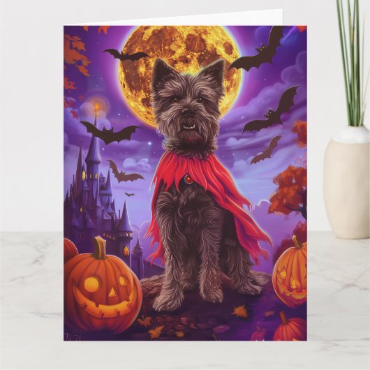 Halloween Chesapeake Bay Terrier Vampire Pumpkins Kaart (Voorkant)