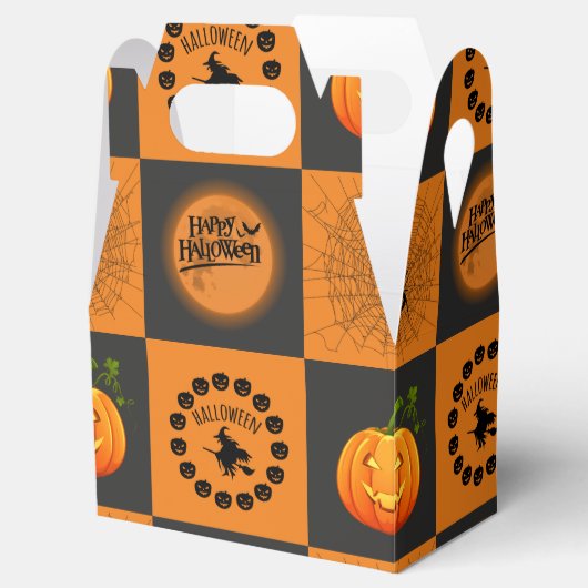 Halloween Chessboard Bedankdoosjes (Geopend)