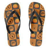 Halloween Chessboard Teenslippers (Voetbed)