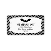 Halloween | Chevron Etiket (Voorkant)