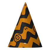 Halloween Chevron Patroon met geesten en pompoenen Feesthoedjes (Links)