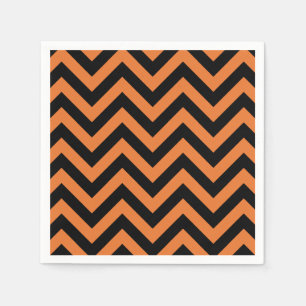 Halloween Chevron Patroon Papieren servetten