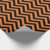 Halloween Chevron Pattern Wrapping Paper Cadeaupapier (Hoek)