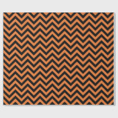 Halloween Chevron Pattern Wrapping Paper Cadeaupapier (Vlak)