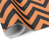 Halloween Chevron Pattern Wrapping Paper Cadeaupapier (Rol Hoek)
