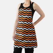 Halloween Chevron Stripe Apron Schort (Insitu)