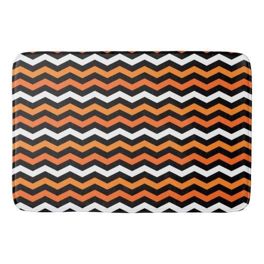 Halloween Chevron Stripe Badmat (Voorkant)