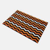Halloween Chevron Stripe Doormat Deurmat (Schuin)