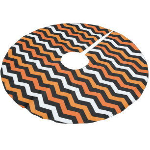 Halloween Chevron Stripe Kerstboom Rok