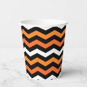 Halloween Chevron Stripe papieren bekers (Achterkant)