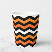 Halloween Chevron Stripe papieren bekers (Voorkant)