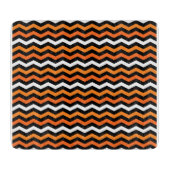 Halloween Chevron Stripe Snijplank (Voorkant)