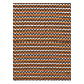Halloween Chevron Stripe Tafelkleed (Voorkant)