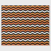 Halloween Chevron Stripe Wrapping Paper Cadeaupapier (Vlak)