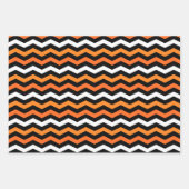 Halloween Chevron Stripe Wrapping Paper Sheets (Voorkant)