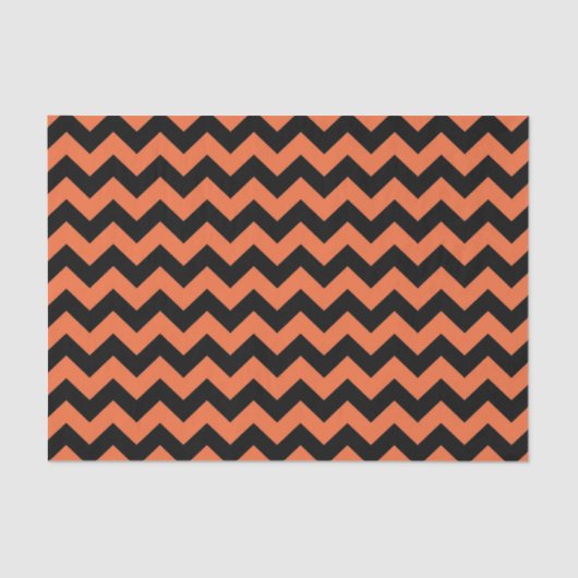 Halloween chevron tissue papier cadeau zak stuffer (Voorkant)