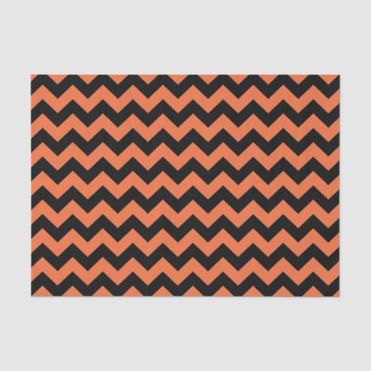 Halloween chevron tissuepapier cadeautas zak vulli (Voorkant)