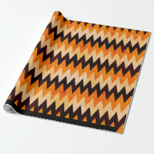 Halloween Chevron Zigzag Patroon – Oranje & Zwart
