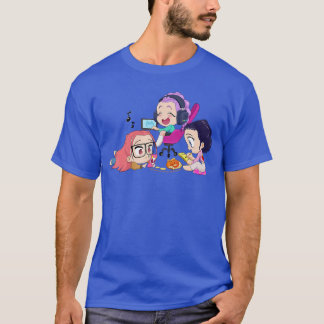 Halloween Chibi Huntri Chillen thuis vrienden T-shirt