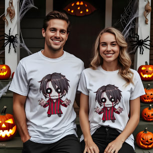 Halloween Chibi in het enge Halloween kostuumontwe T-shirt