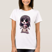Halloween Chibi in het enge Halloween kostuumontwe T-shirt (Voorkant)