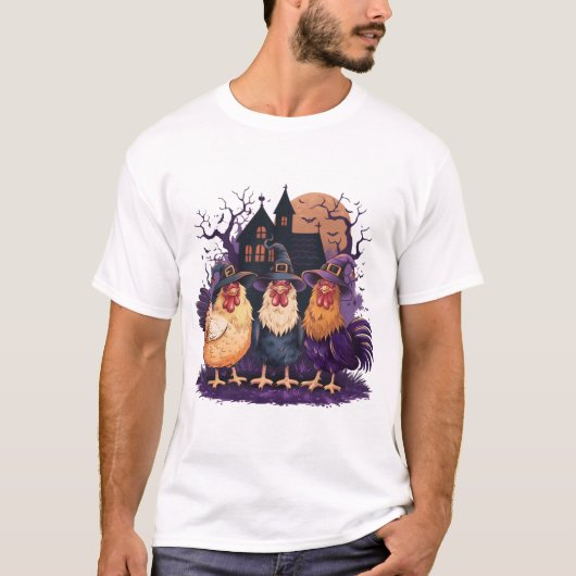 Halloween Chicken Spoonky Autumn T-shirt (Voorkant)