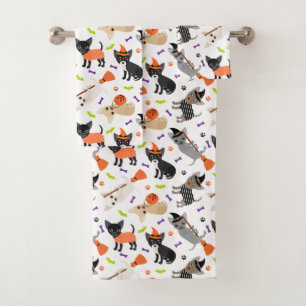 Halloween Chihuahua Bath Towel Set Bad Handdoek