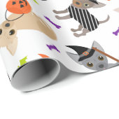 Halloween Chihuahua Cadeaupapier (Rol Hoek)