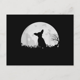 Halloween Chihuahua Costume Gift Moon Funny Briefkaart