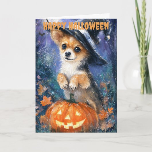 Halloween Chihuahua Dog Feestdagen Kaart (Voorkant)
